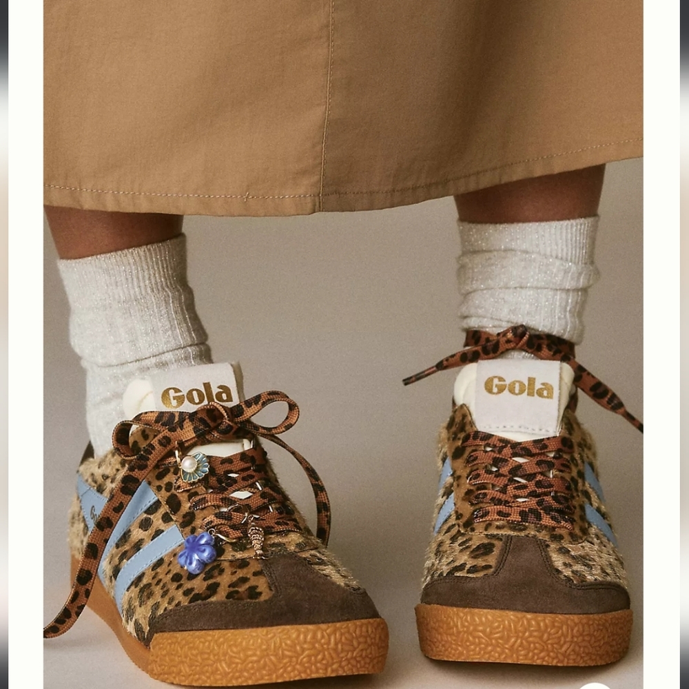 Gola Women's Leopard Print Sneakers with Blue Accents Retail $110.00US - Picture 5 of 16